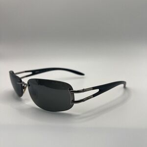 REVO Sunglasses 3068 096/X7 Black/Silver Frame Black Polarized Lens 61-15-130